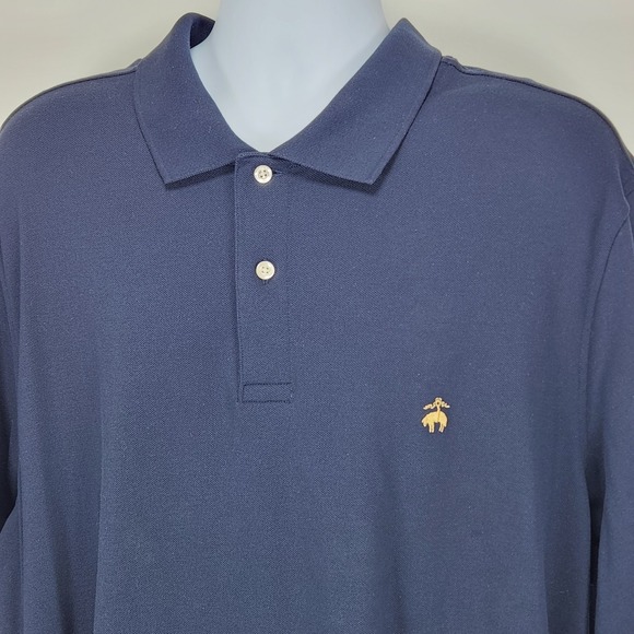 Brooks Brothers Other - Brooks Brothers 1818 Performance Polo Navy Blue Short Sleeve Shirt Size 3XLT